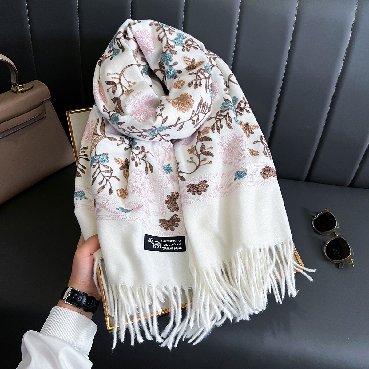 Cashmere Throw Blanket - Nueva Bufanda de Cachemira cálida de