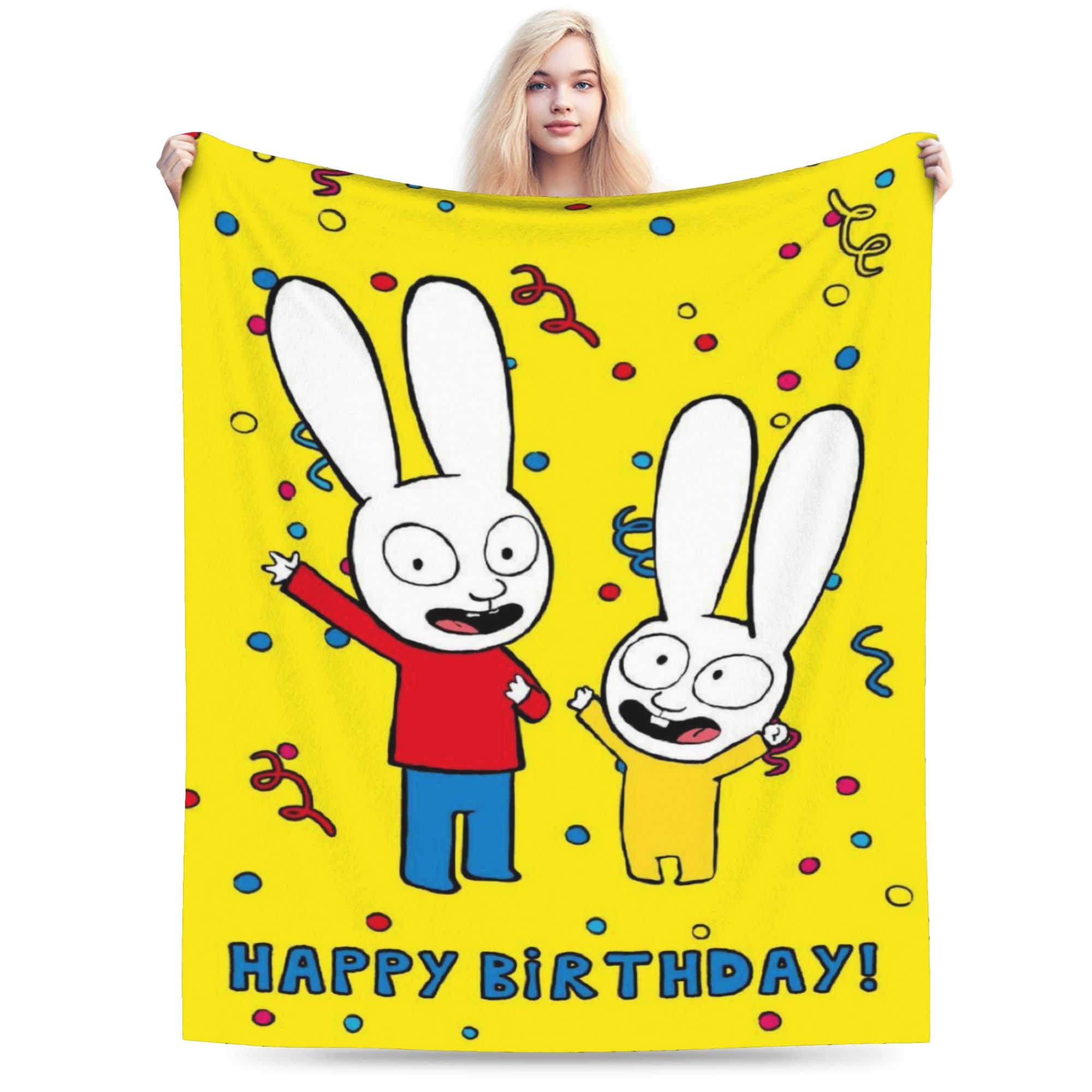 Cashmere Throw Blanket - Manta Súper Suave S-Simon Super Rabbit