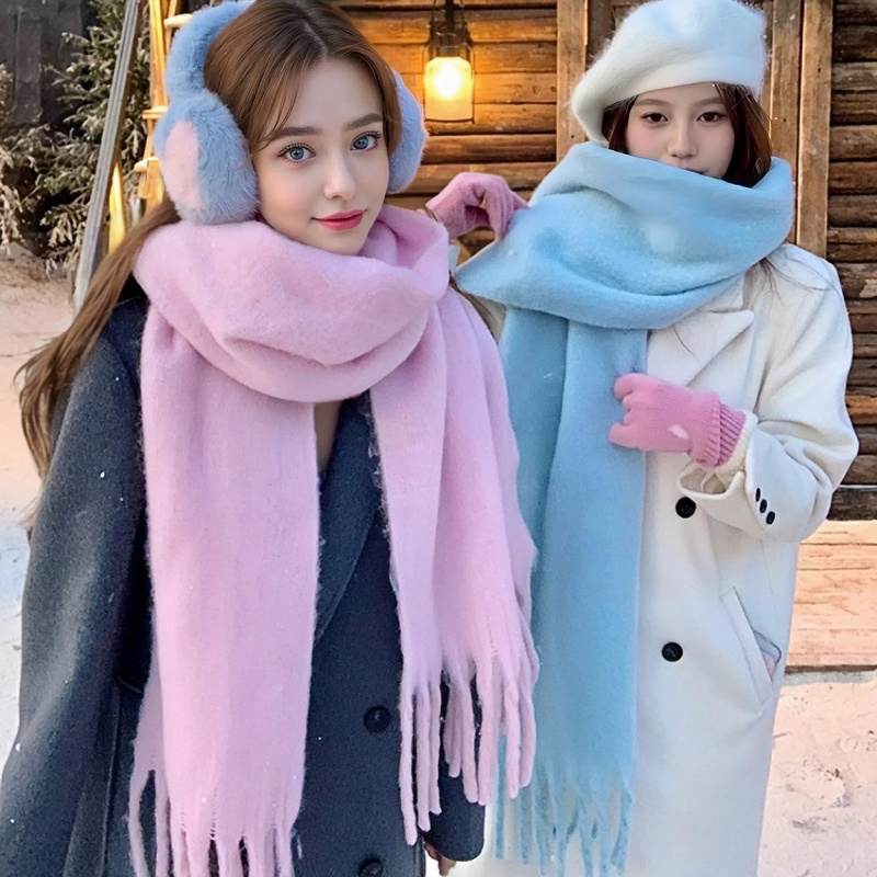 Cashmere Throw Blanket - Bufanda de invierno para mujer, manta