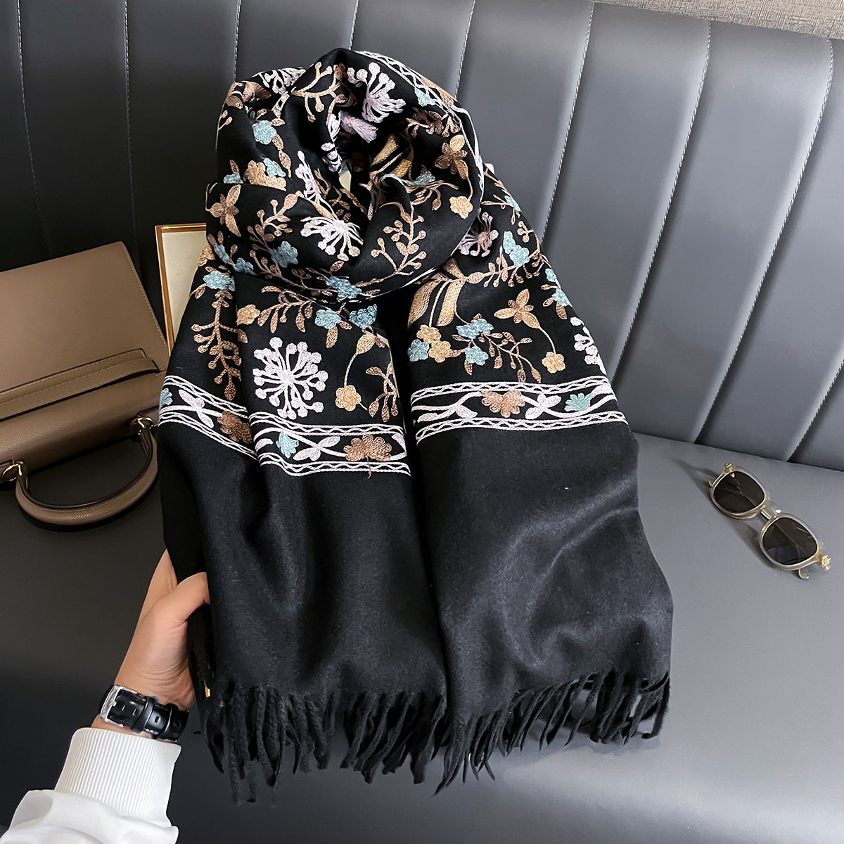 Nueva Bufanda de Cachemira cál - Cashmere Throw Blanket reseña y precio