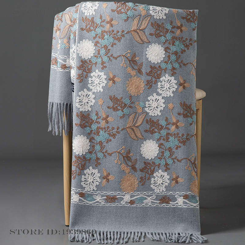 Bufanda de cachemira para muje - Cashmere Throw Blanket reseña y precio