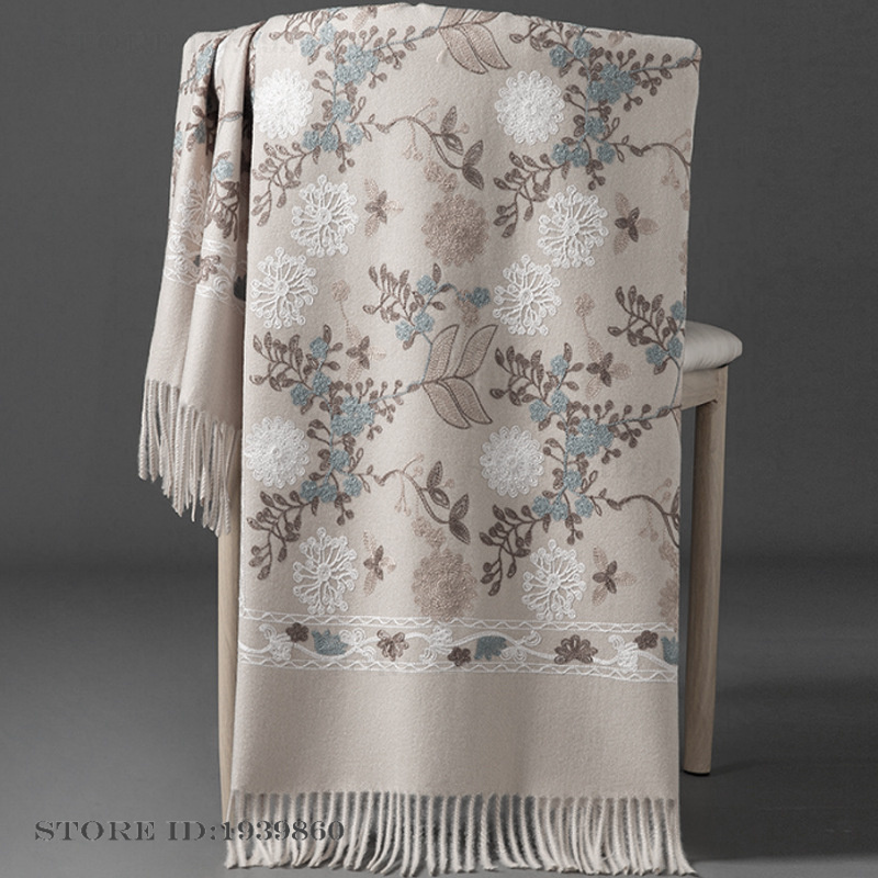 Bufanda de cachemira para muje - Cashmere Throw Blanket reseña y precio
