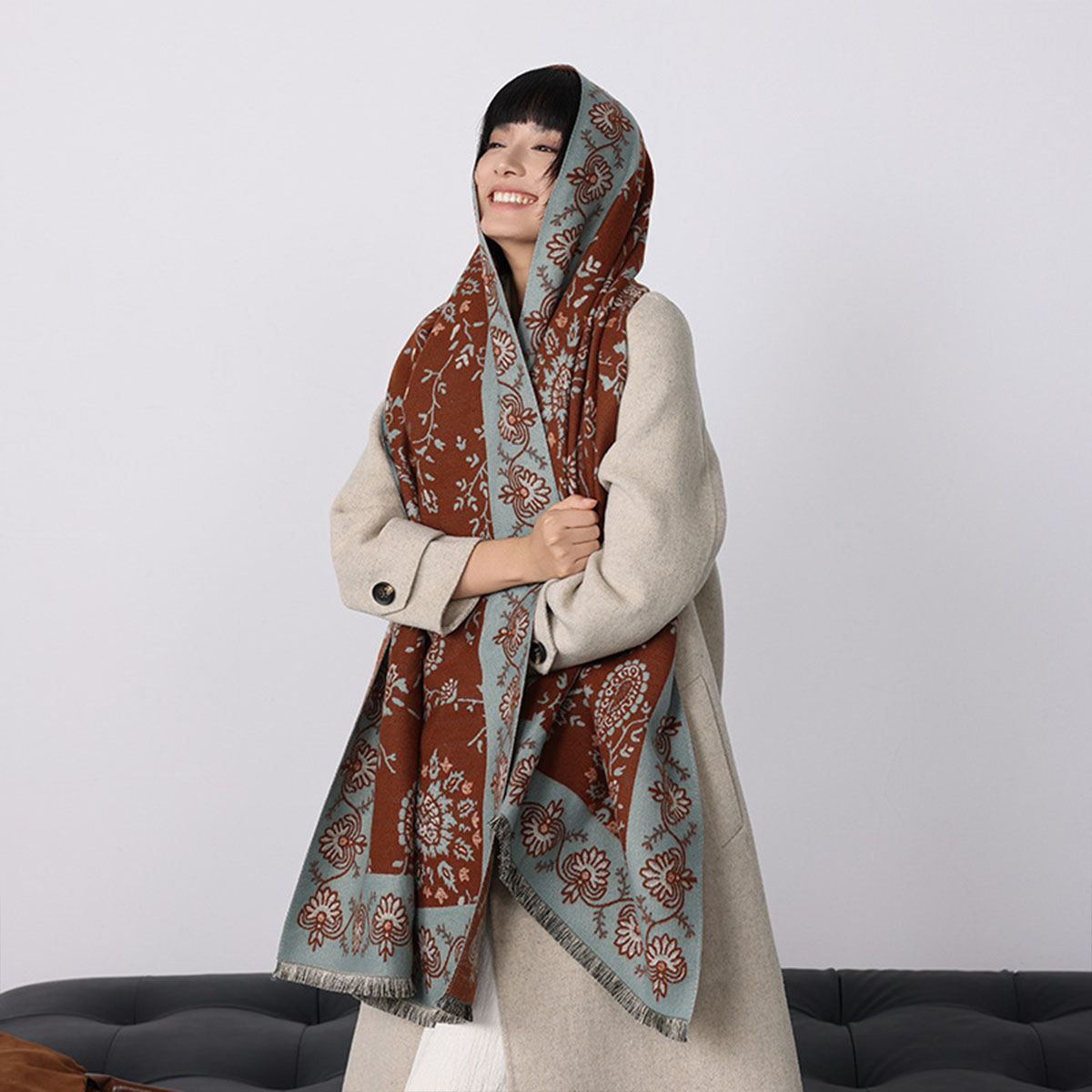 Bufanda de Cachemira de imitac - Cashmere Throw Blanket reseña y precio