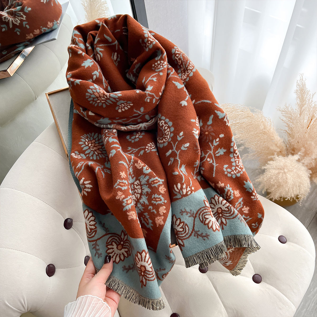 Bufanda de Cachemira de imitac - Cashmere Throw Blanket reseña y precio